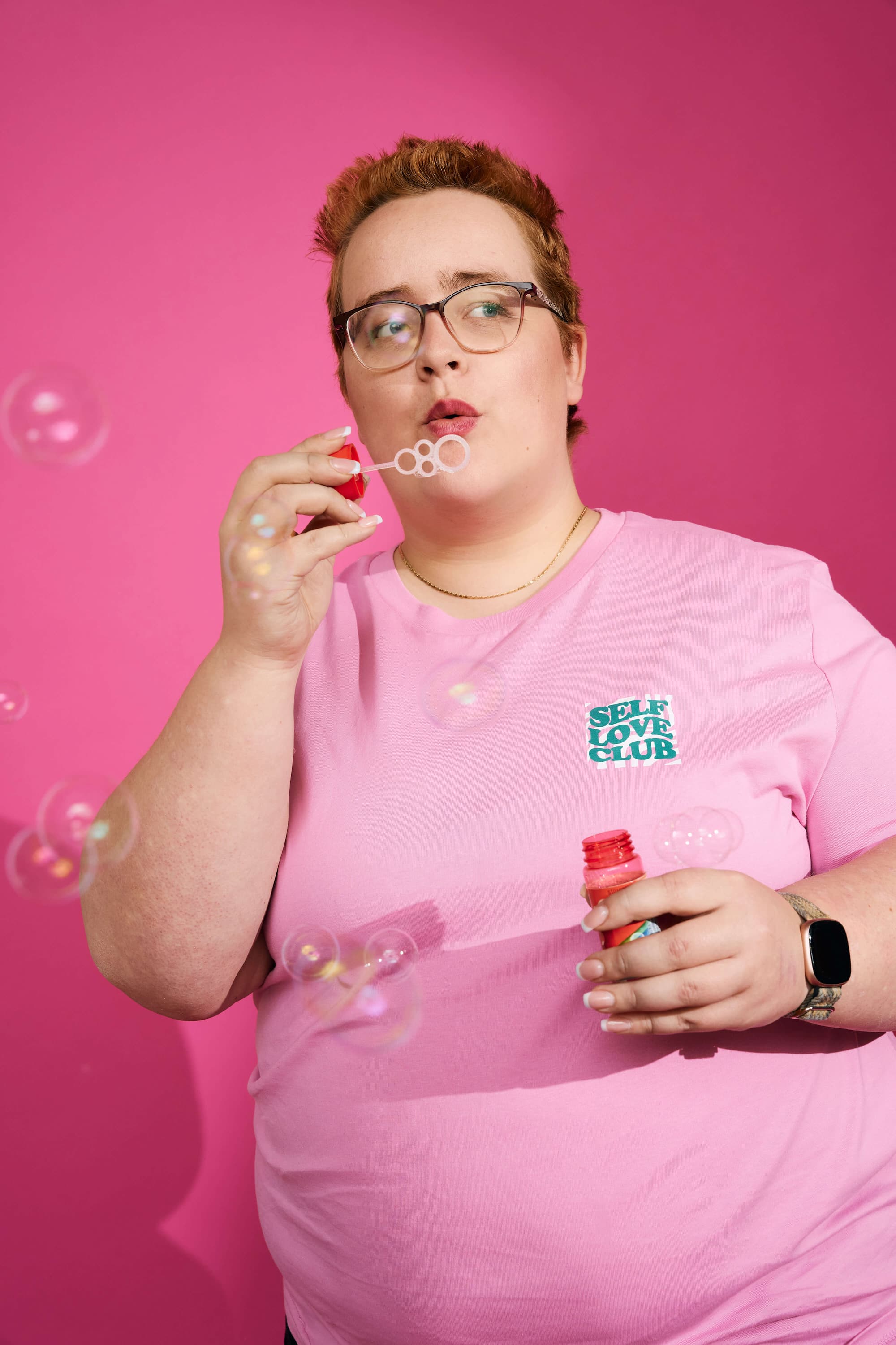 Classic-Shirt "Bubble-Pink" - Self Love