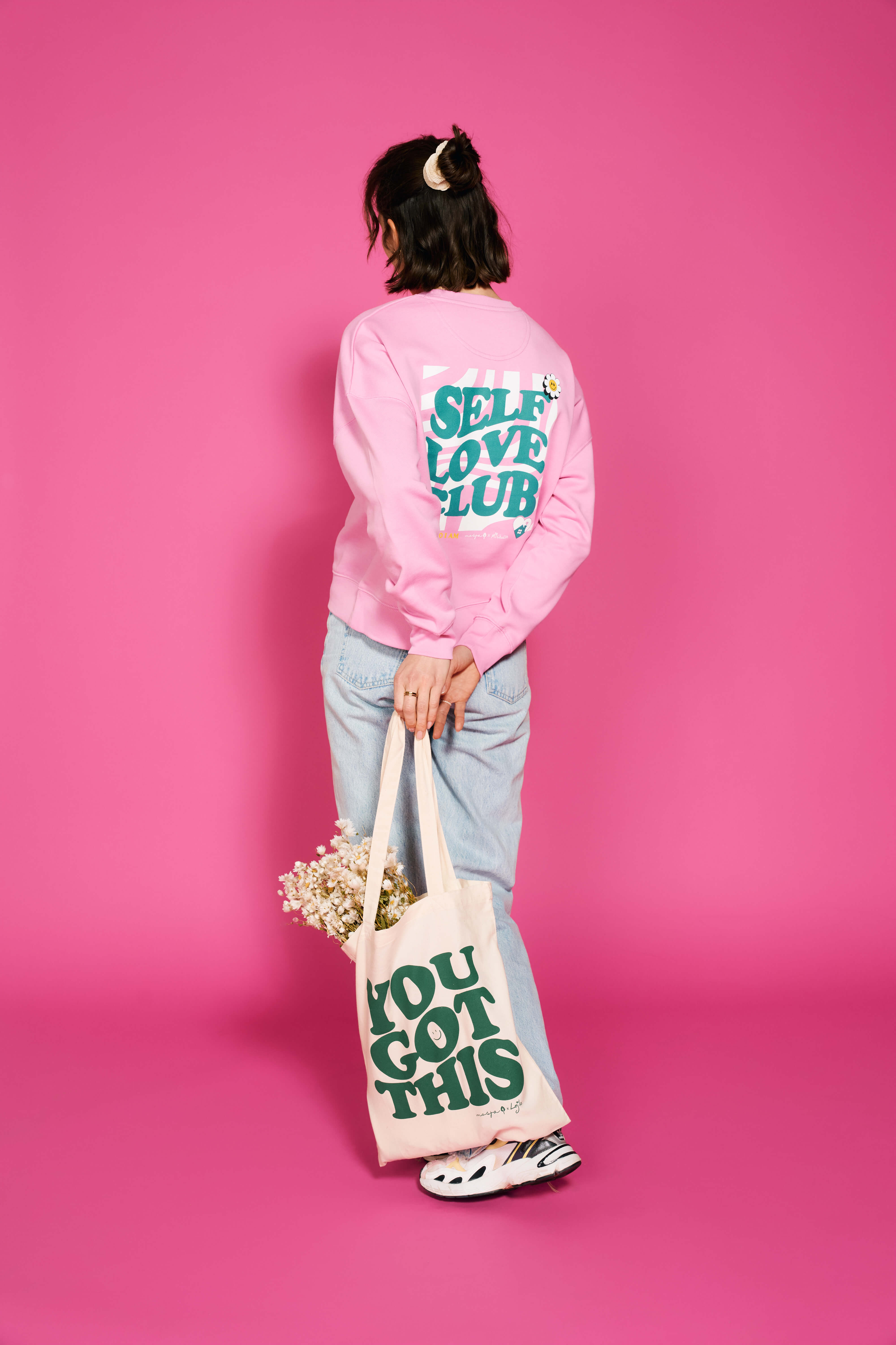 Crop-Sweater "Bubble-Pink" - Self Love