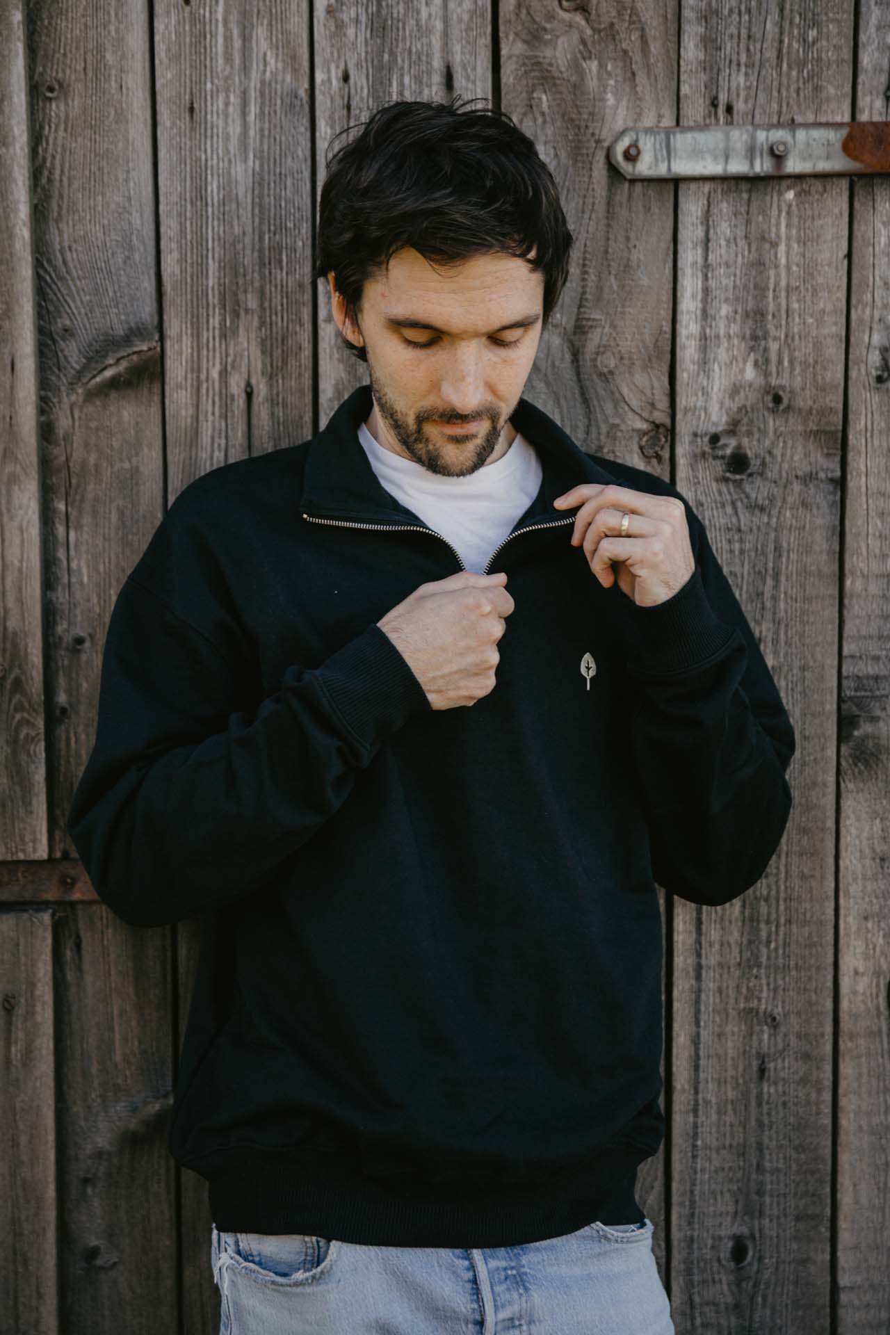 Half-Zip Sweater "Black"