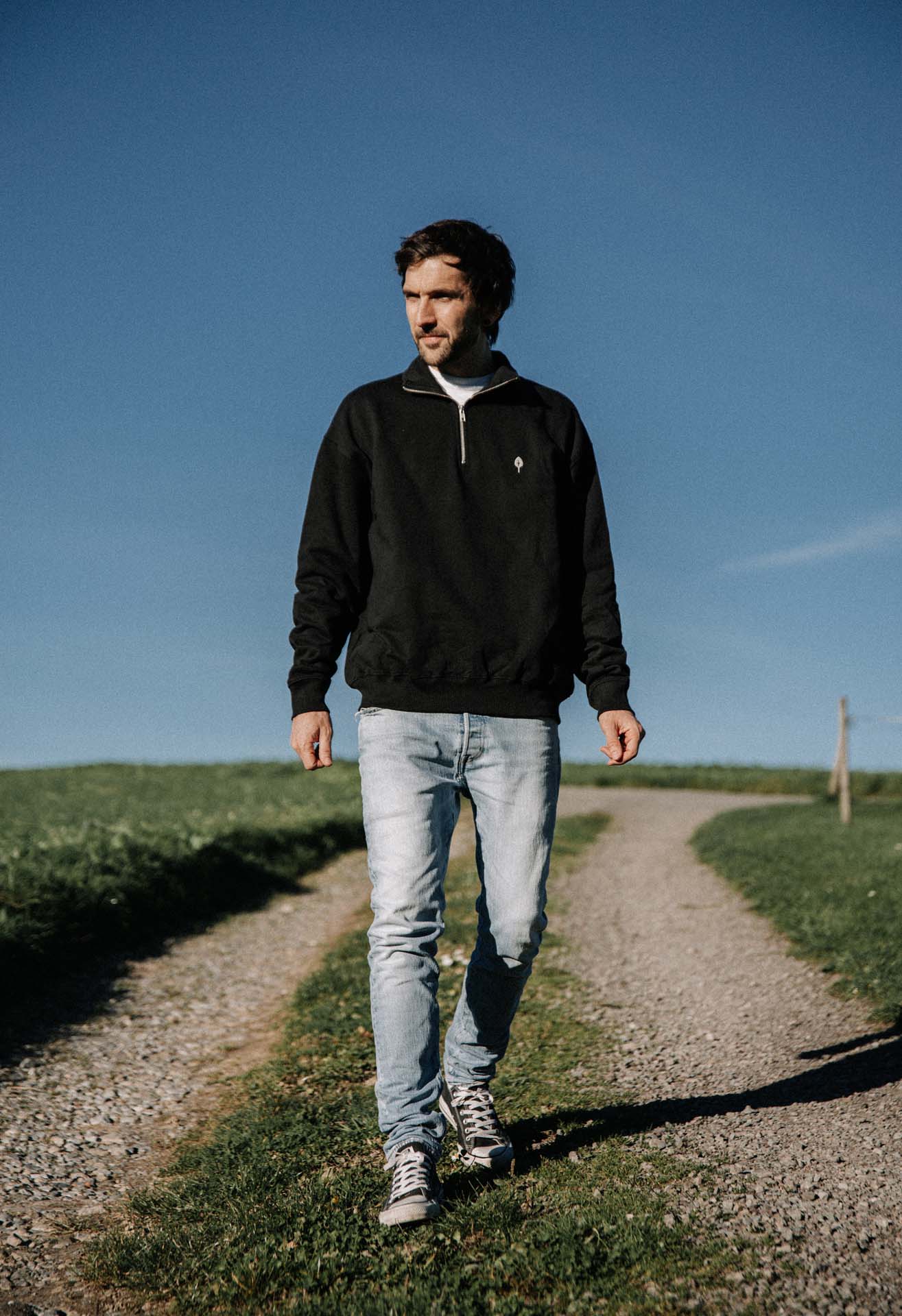 Half-Zip Sweater "Black"