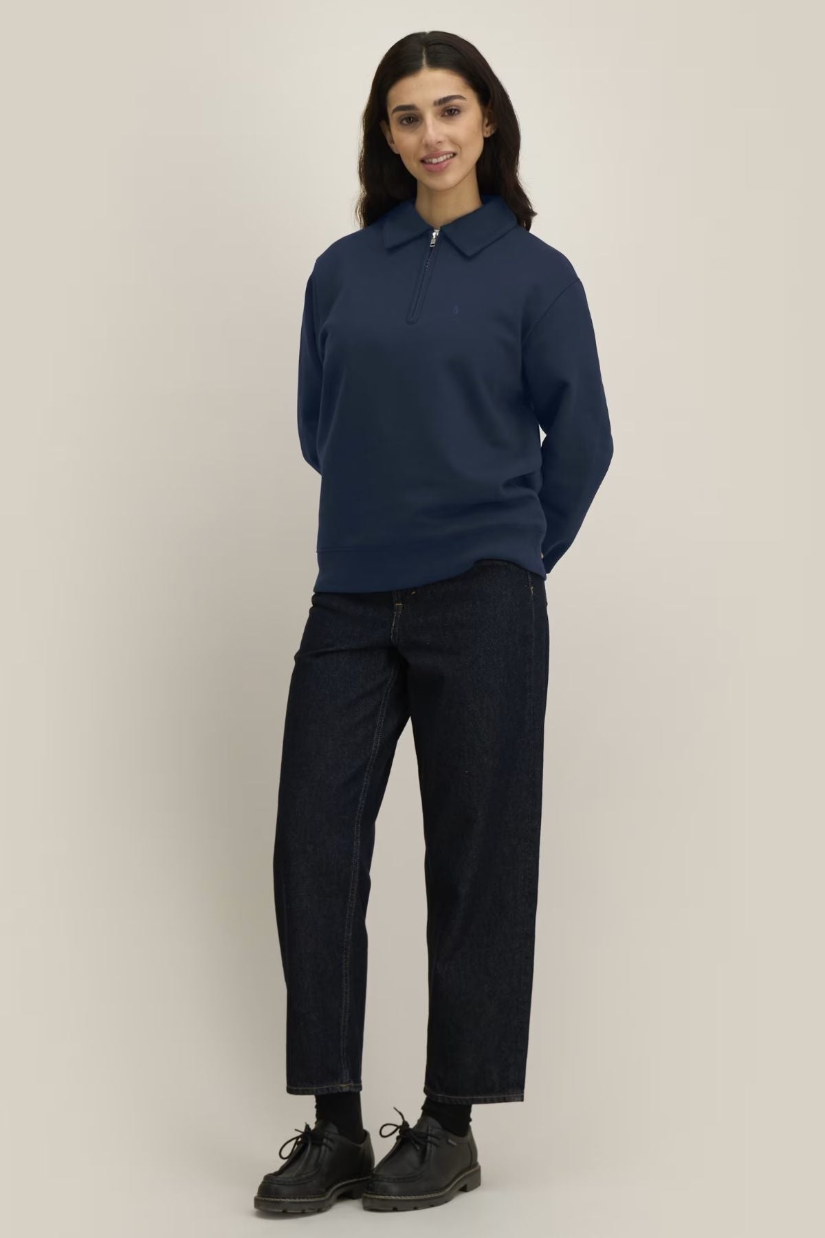 Half-Zip Polo Sweater