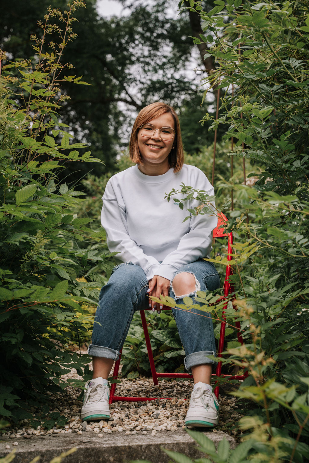 Crop-Sweater "White - Valuable