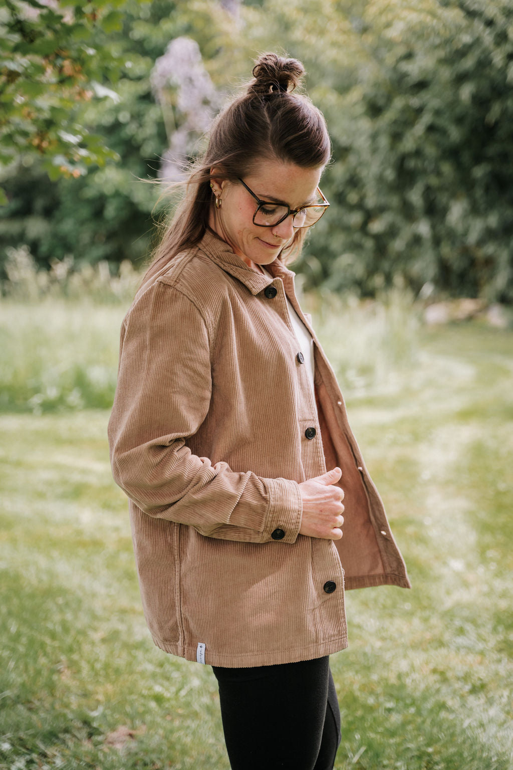 Kord-Hemdjacke "Camel"
