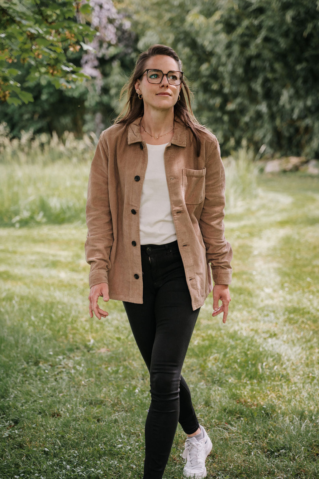 Kord-Hemdjacke "Camel"