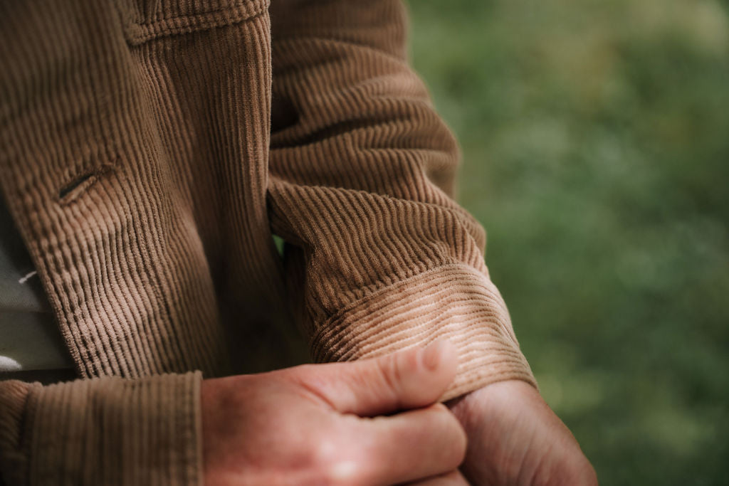 Kord-Hemdjacke "Camel"