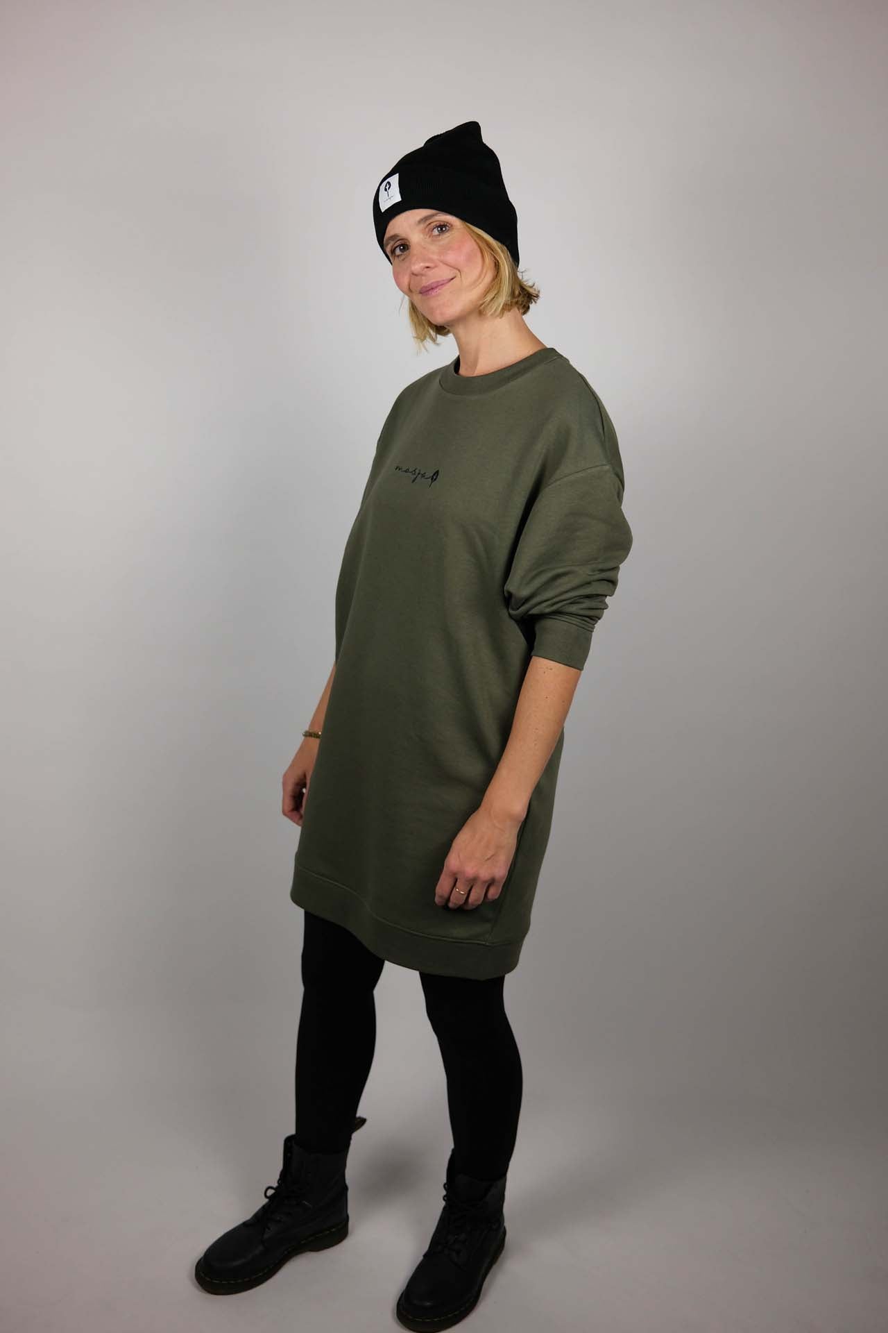 Sweater-Kleid "Khaki"