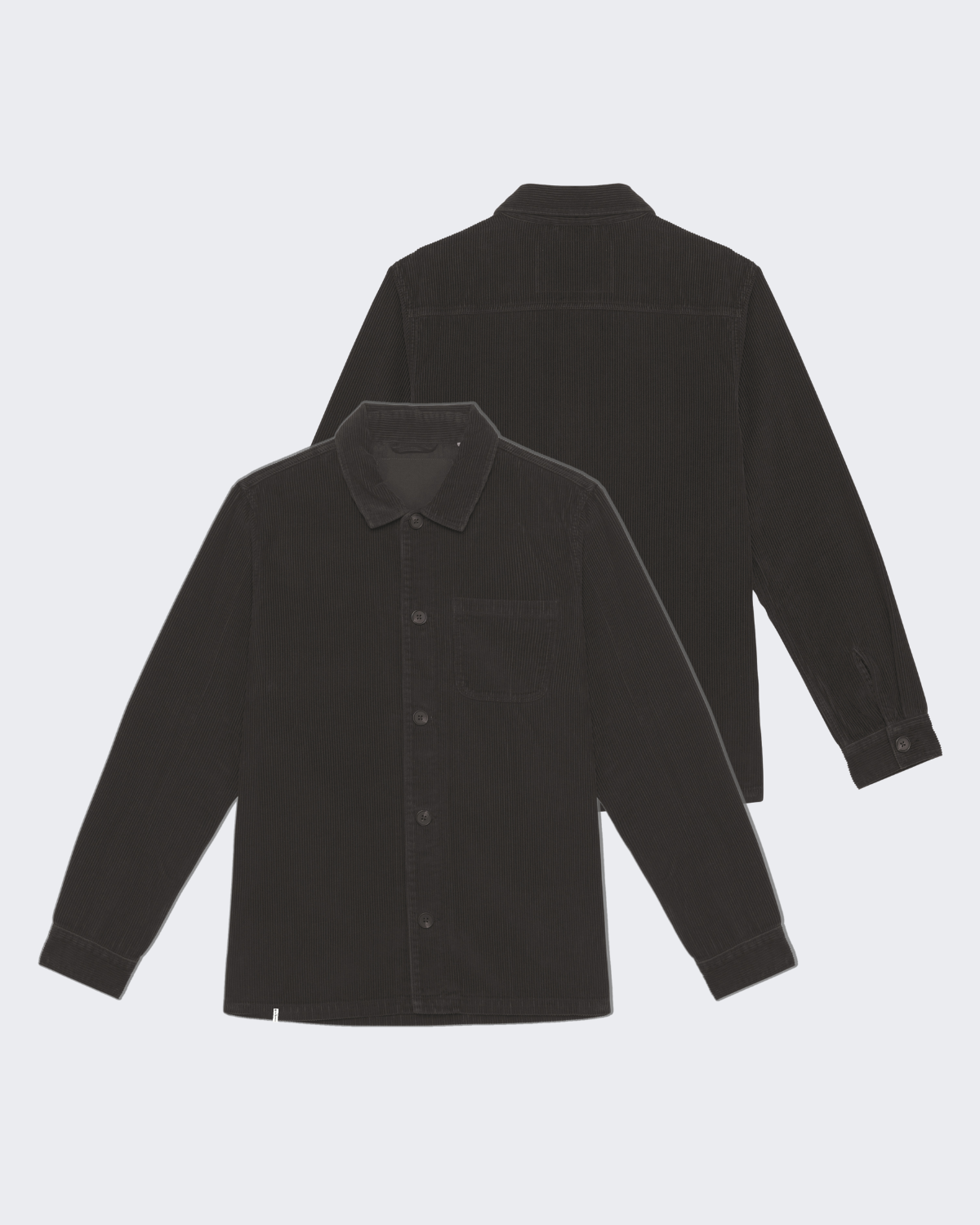 Kord-Hemdjacke "Black"