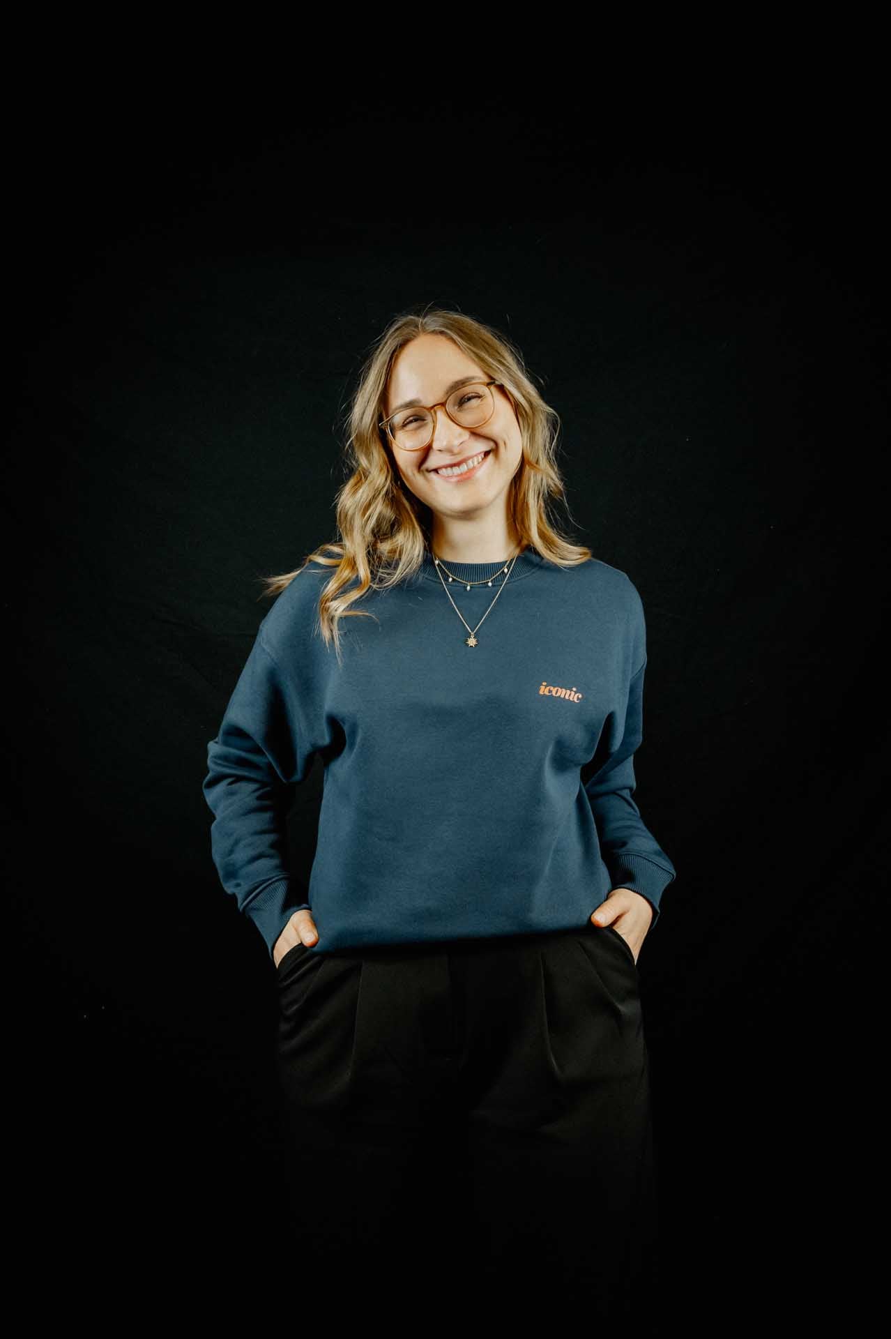 Oversize-Sweater "Navy Blue" - Iconic