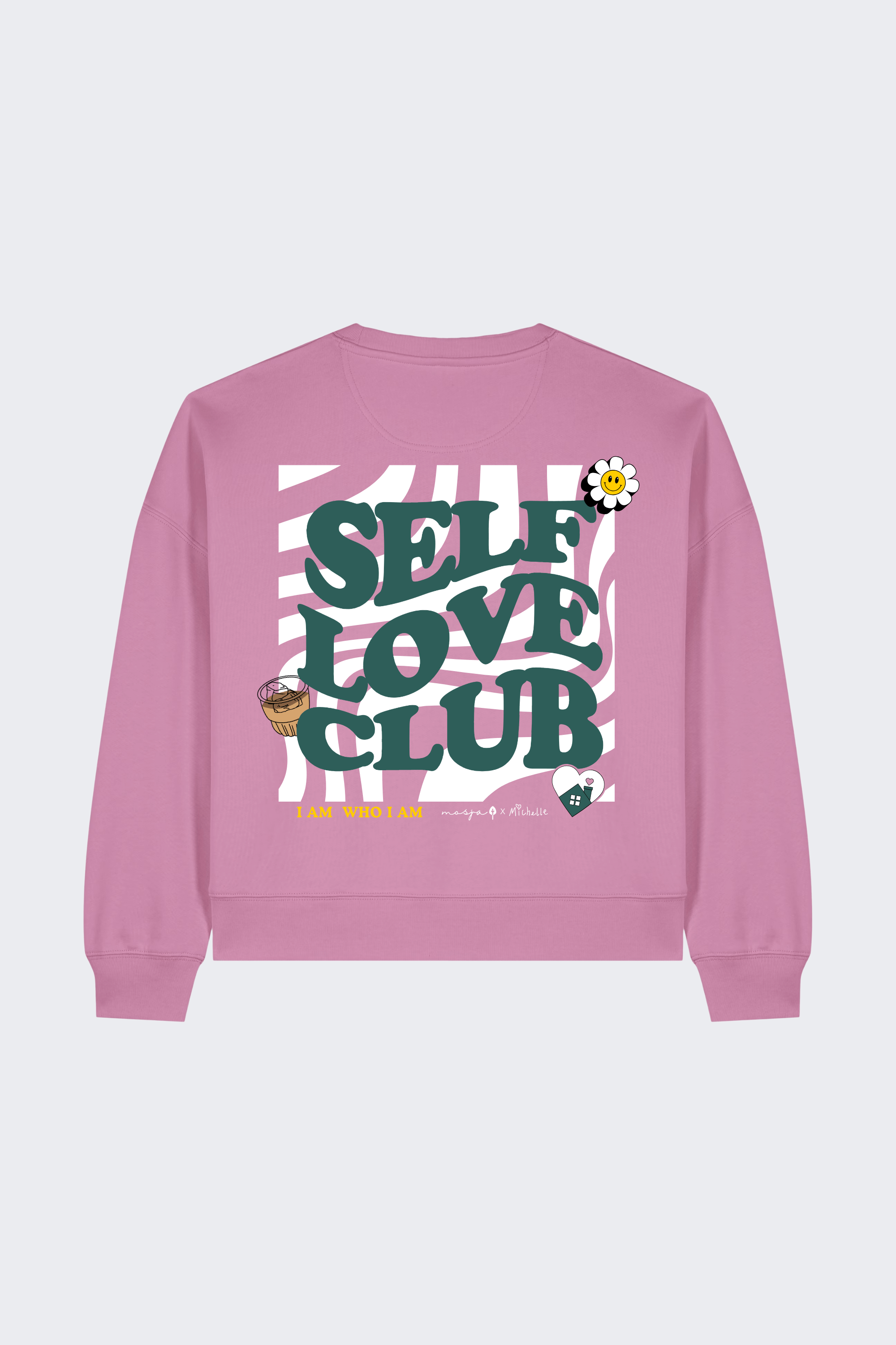 Crop-Sweater "Bubble-Pink" - Self Love