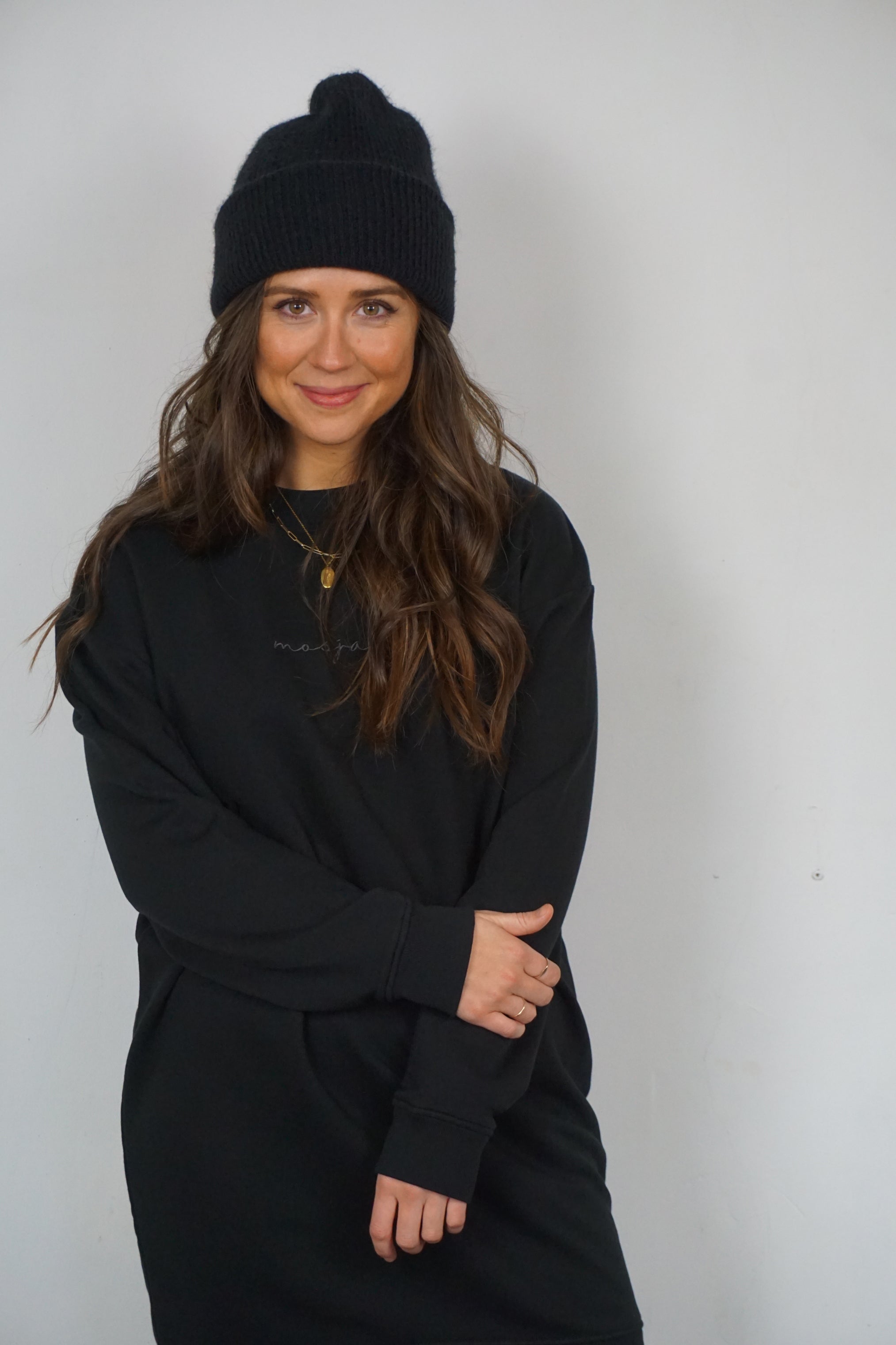 Sweater-Kleid "Black"