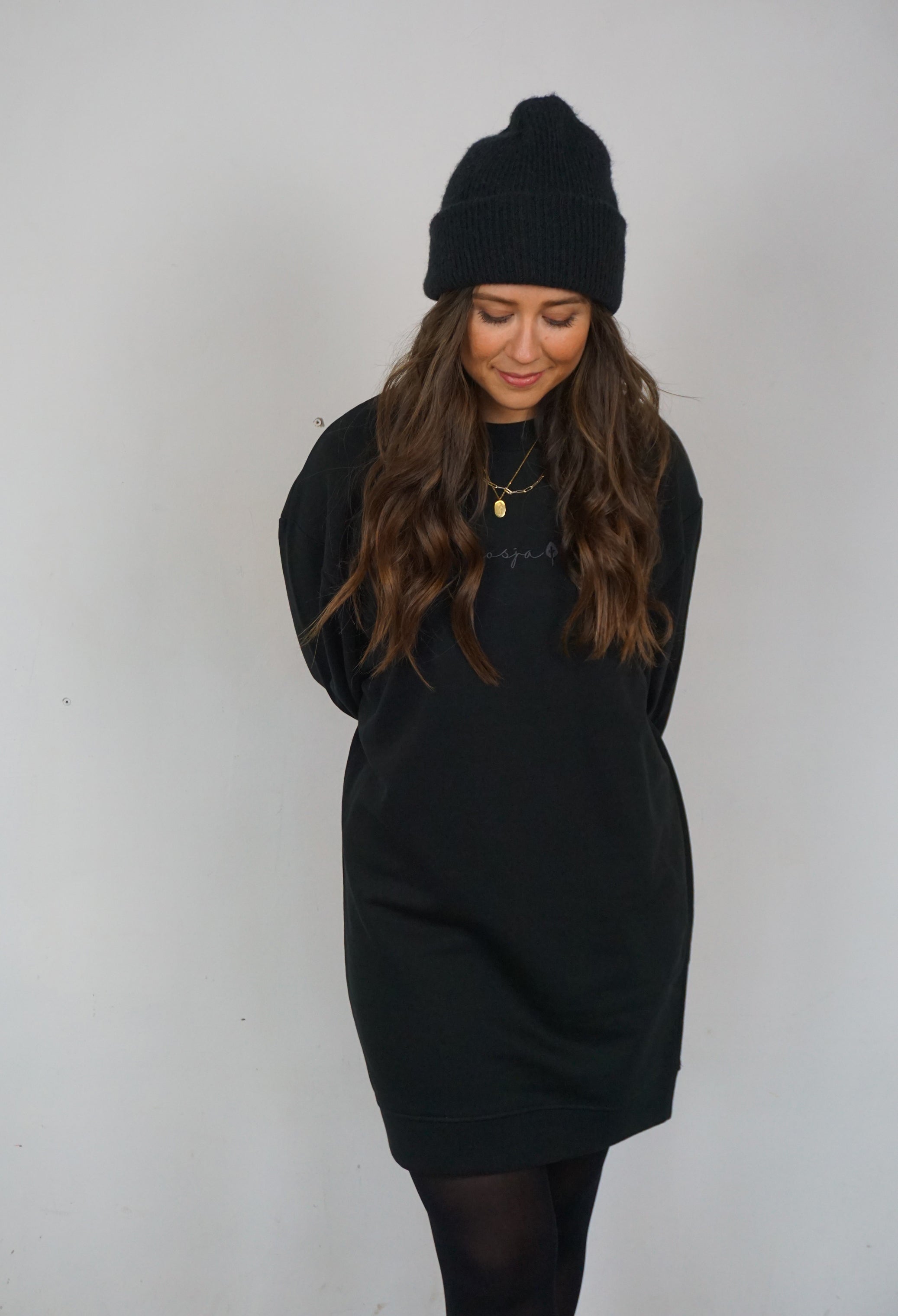 Sweater-Kleid "Black"