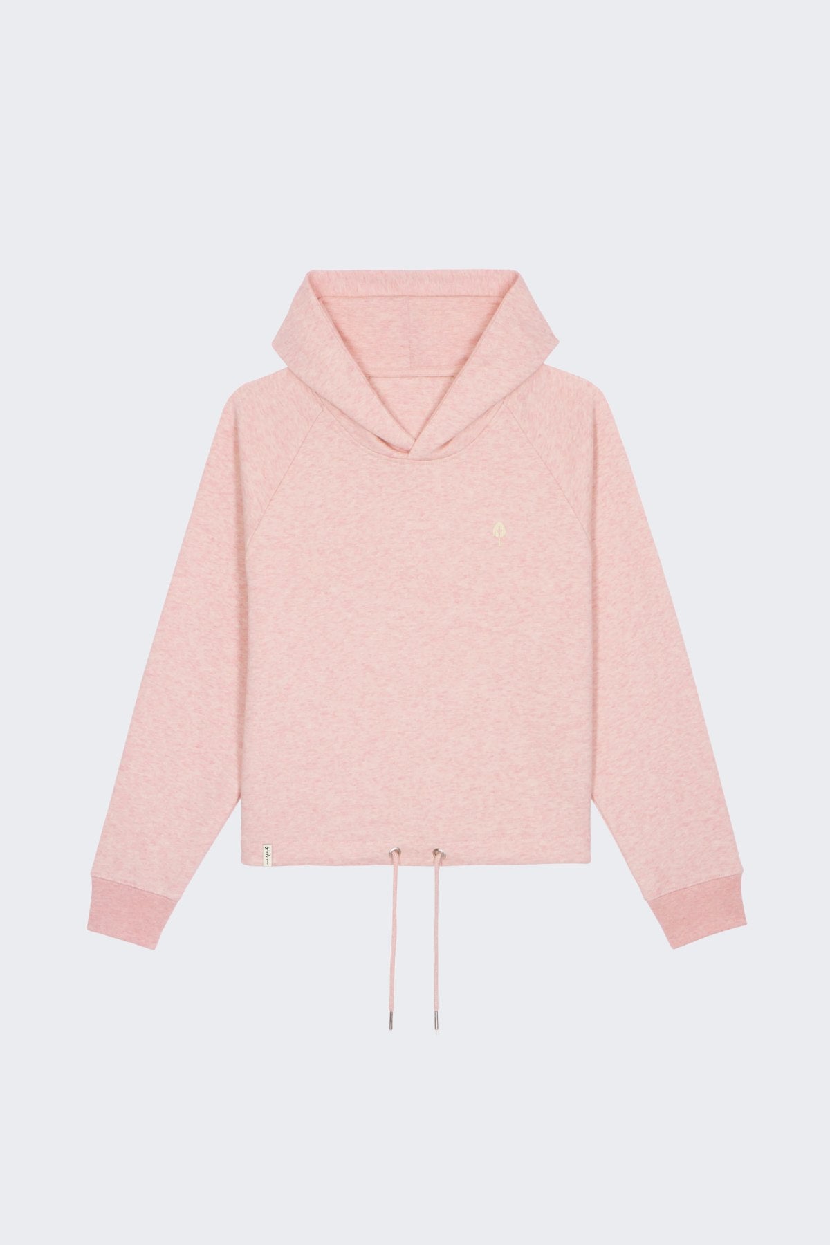 Crop-Hoodie "Heather Pink"