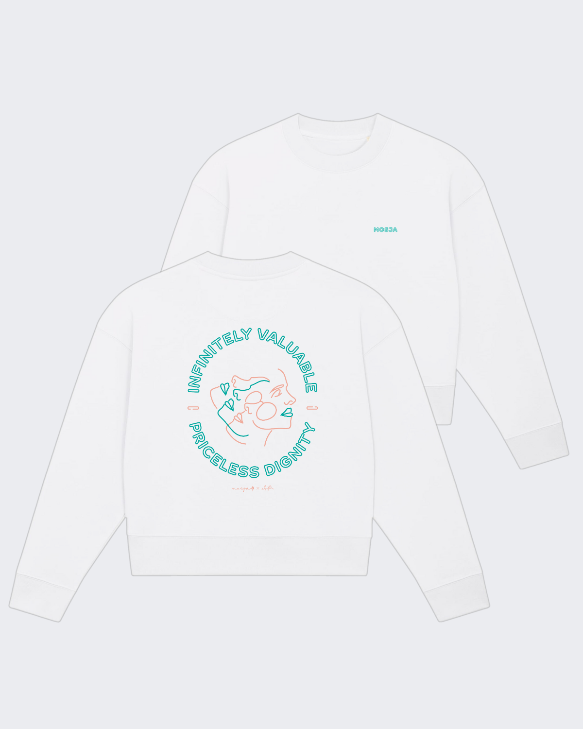 Crop-Sweater "White - Valuable