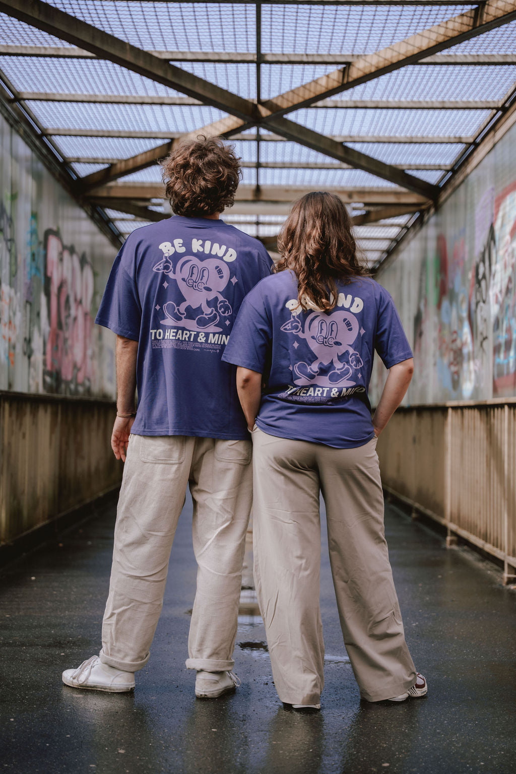 Oversize-Shirt "Dark Purple" - Heart & Mind