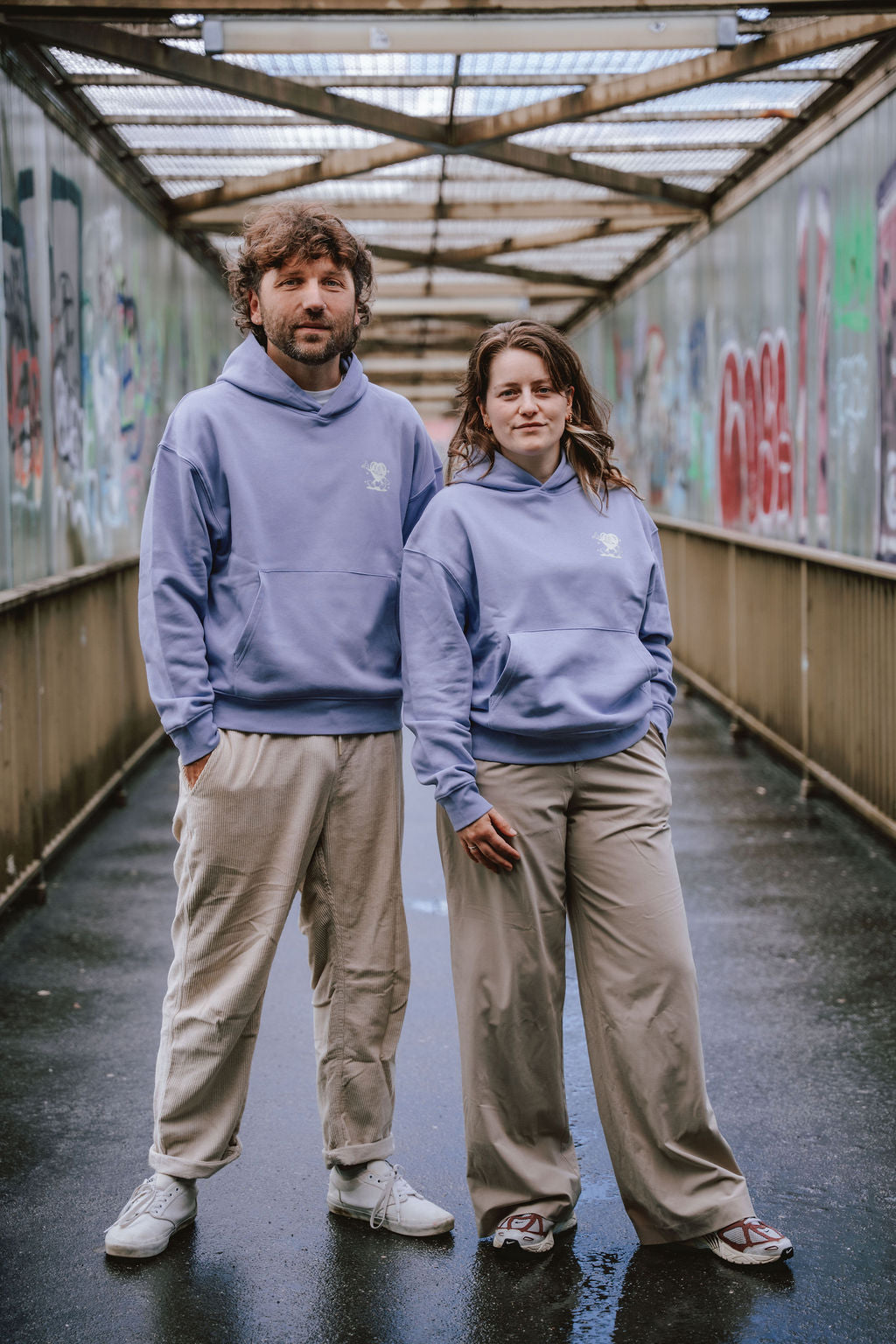 Oversize-Hoodie "Violet"- Heart & Mind