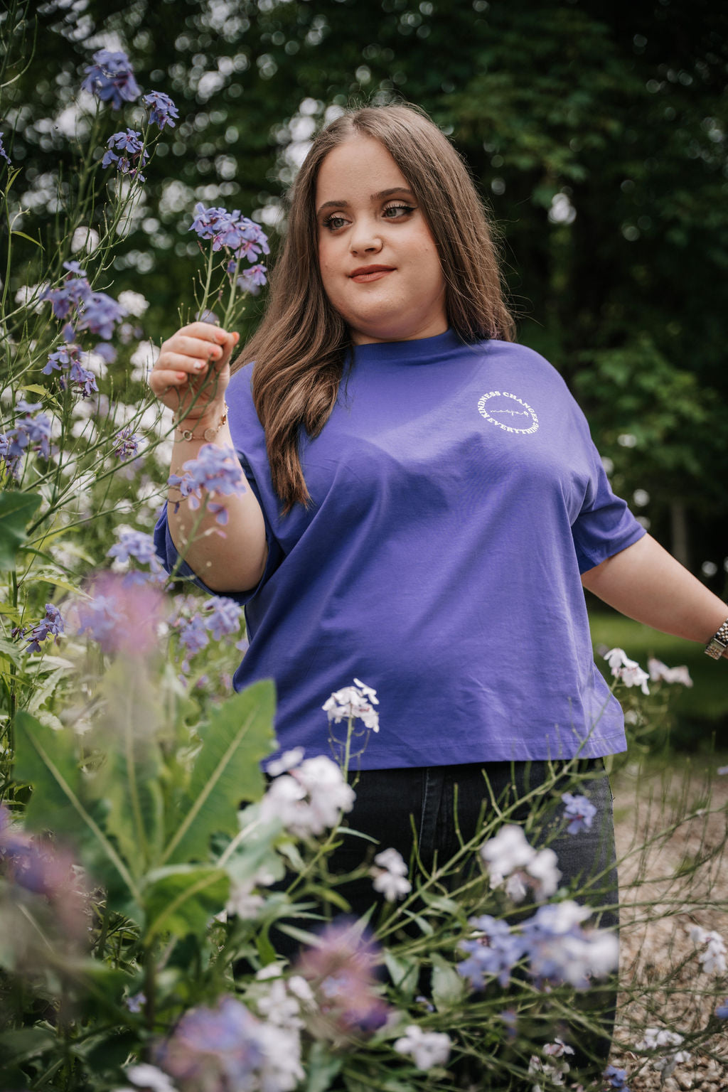 Crop-Shirt "Purple" - Kindness