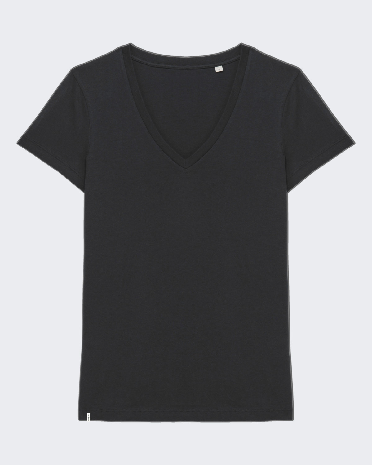 Damen-Shirt "Black" - V-Ausschnitt