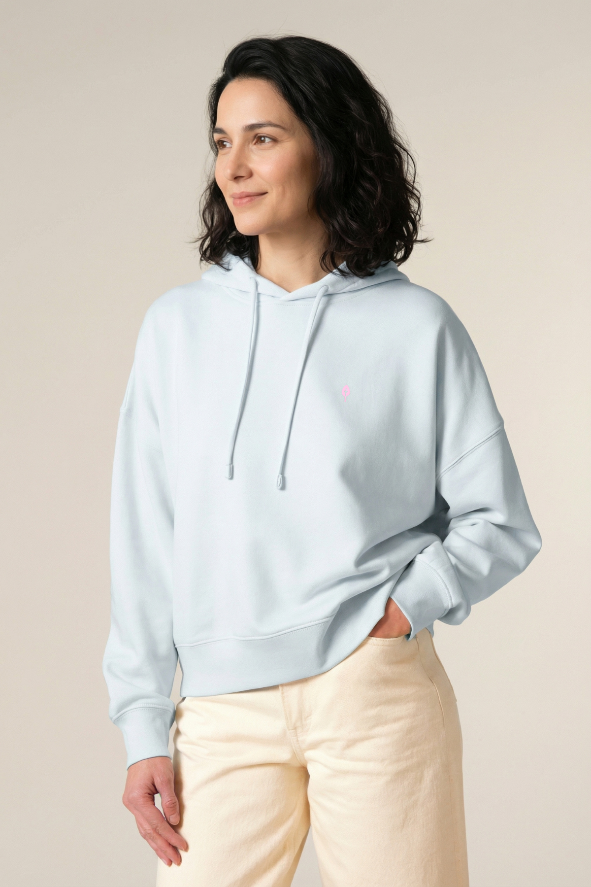 Damen-Hoodie "Ice Blue" - Oversize