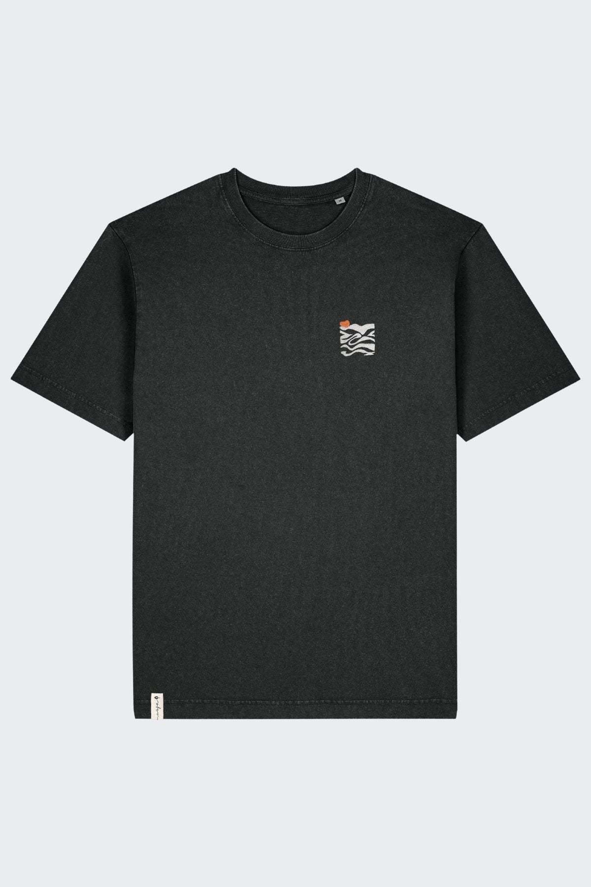 Vintage-Shirt Same Wave Washed Black