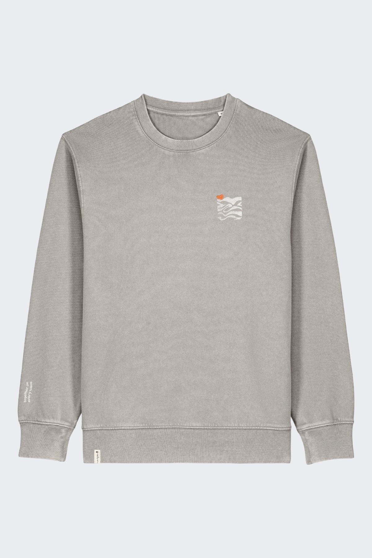 Vintage-Sweater Same Wave Washed Grey