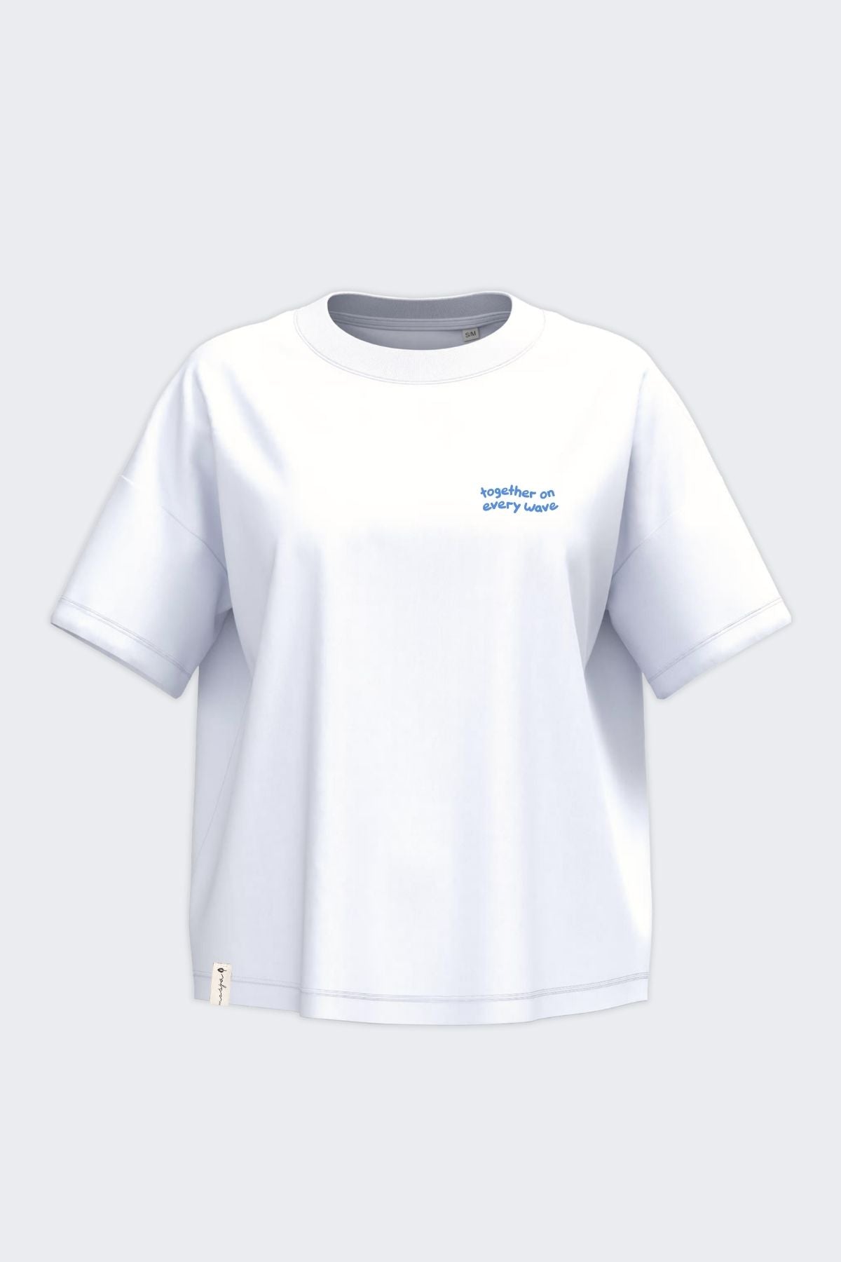 Oversize-Shirt Women Same Wave White