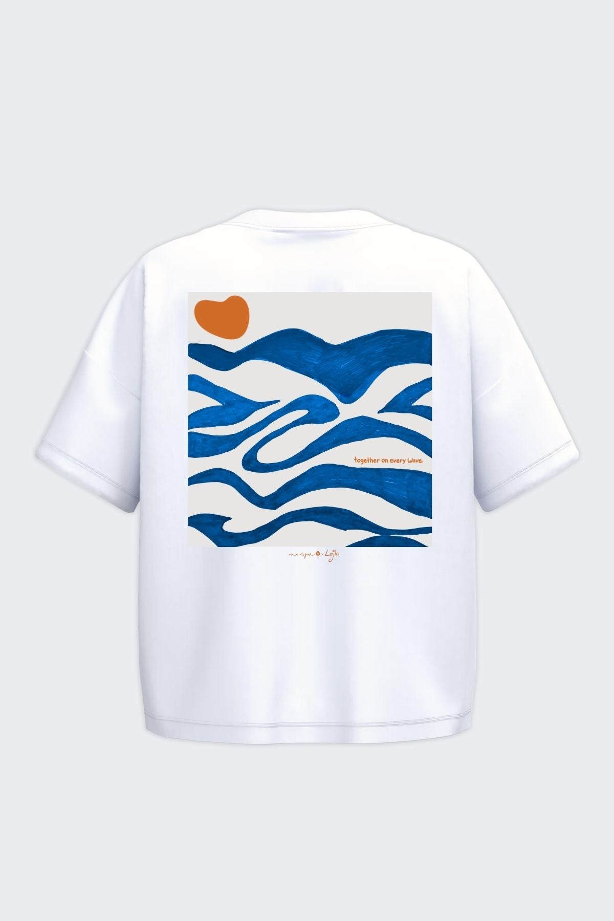 Oversize-Shirt Women Same Wave White