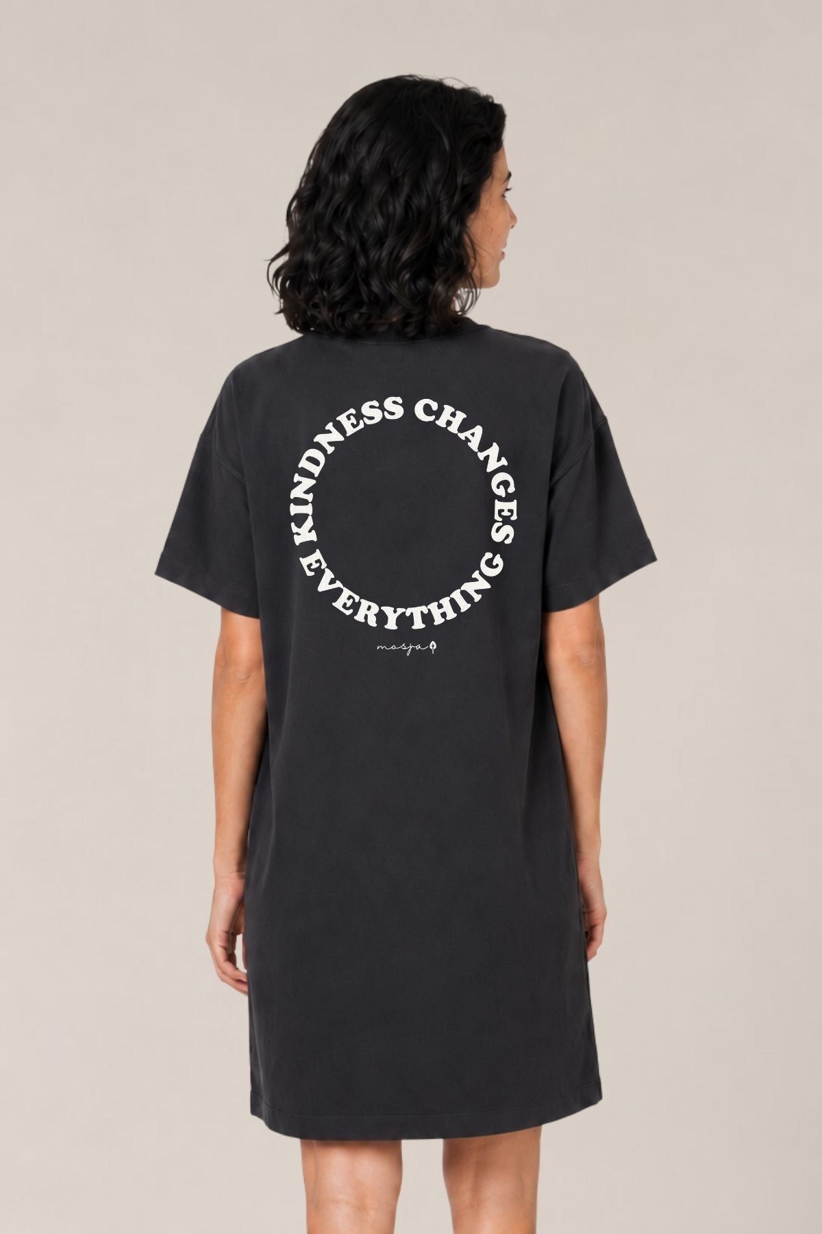 Shirt-Kleid "Washed Black" - Kindness