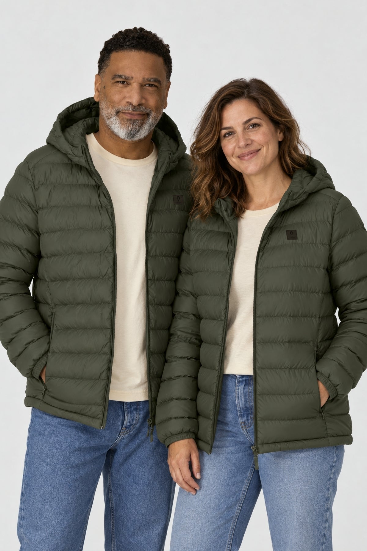 Stepp-Jacke mit Kapuze