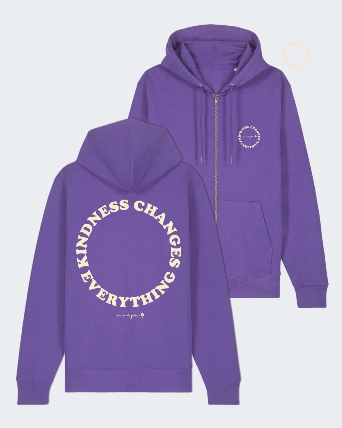 Zip-Hoodie "Purple" - Kindness