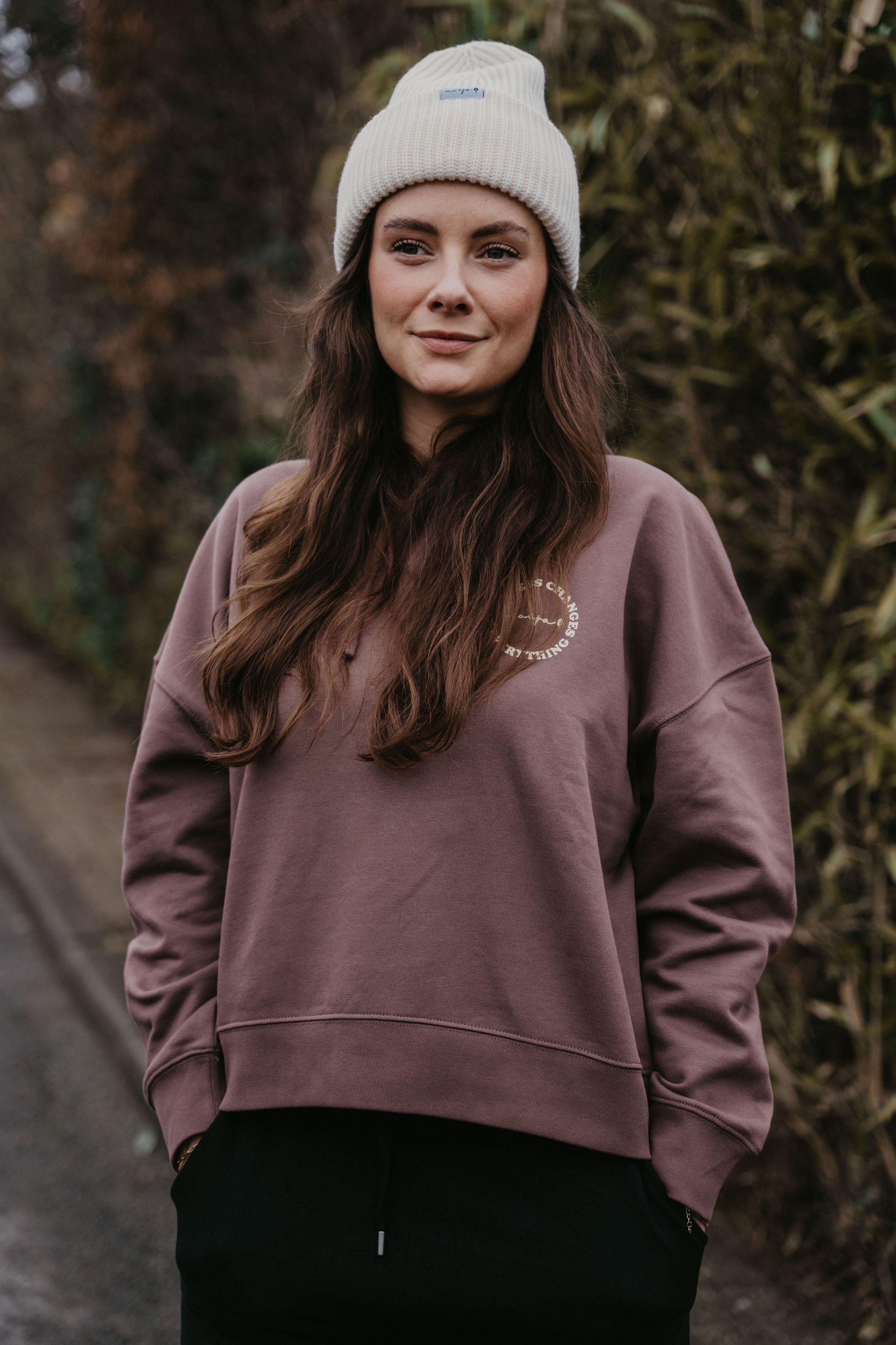 Damen-Hoodie "Mocha" - Oversize