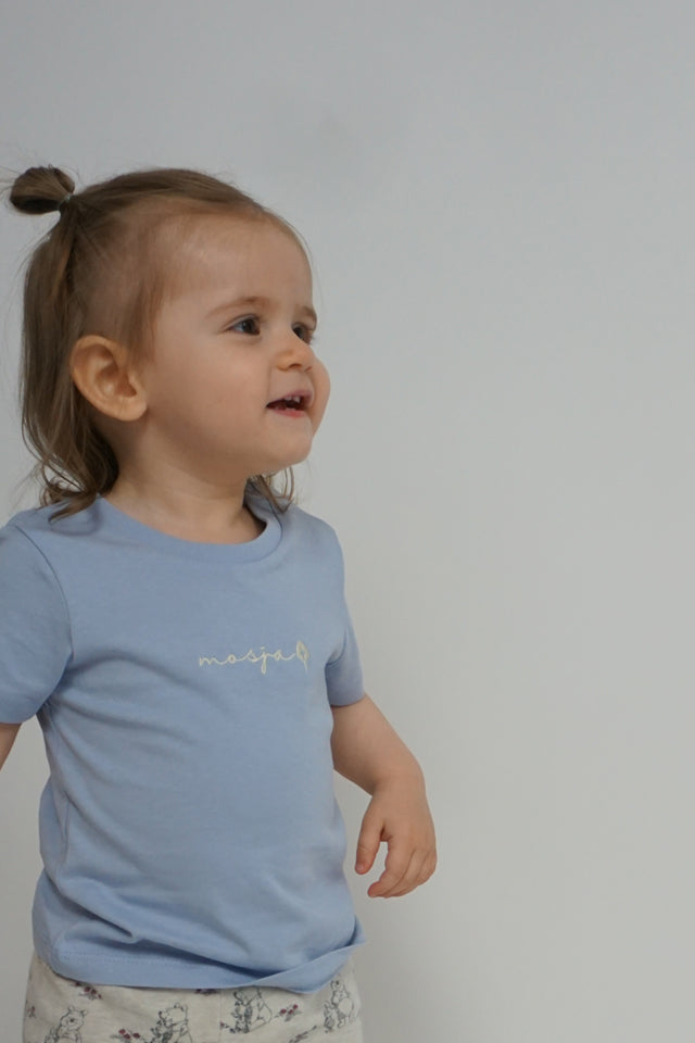Kinder Shirt in Sky-Hellblau für Babys und Kids