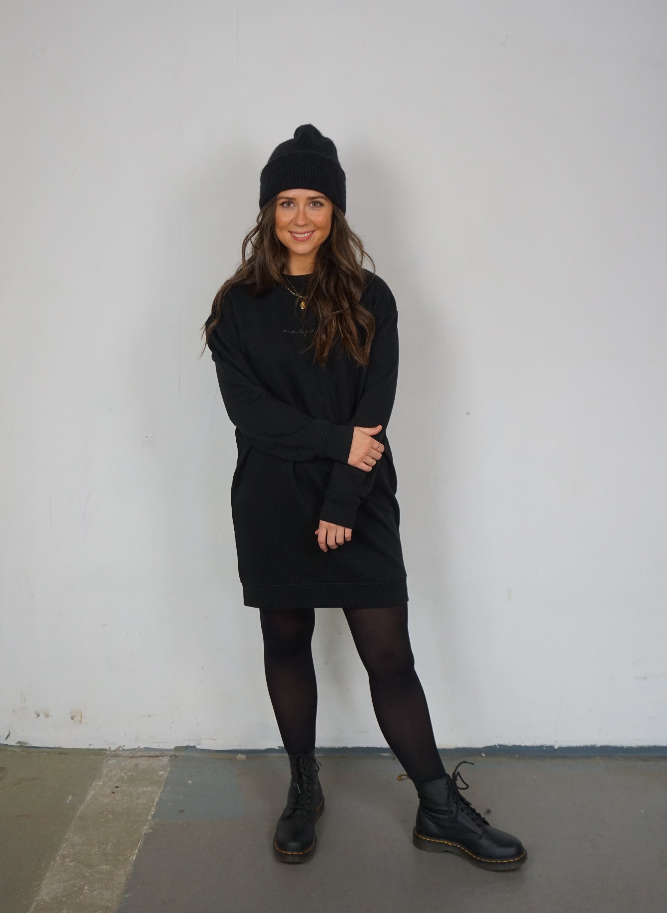 Sweater-Kleid "Black"