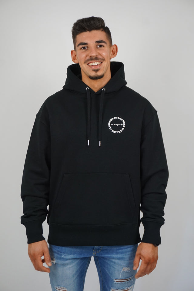 "Kindness" Oversize Hoodie - Black